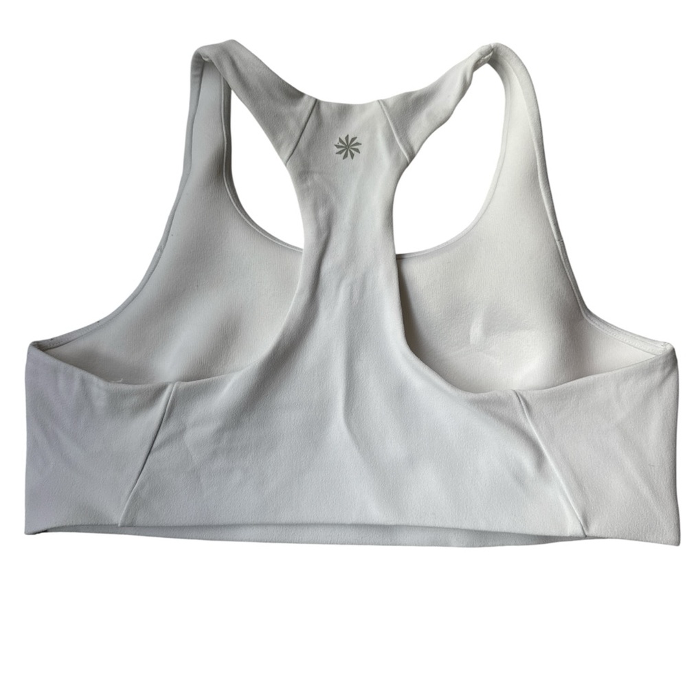 Athleta White Racerback Sports Bra